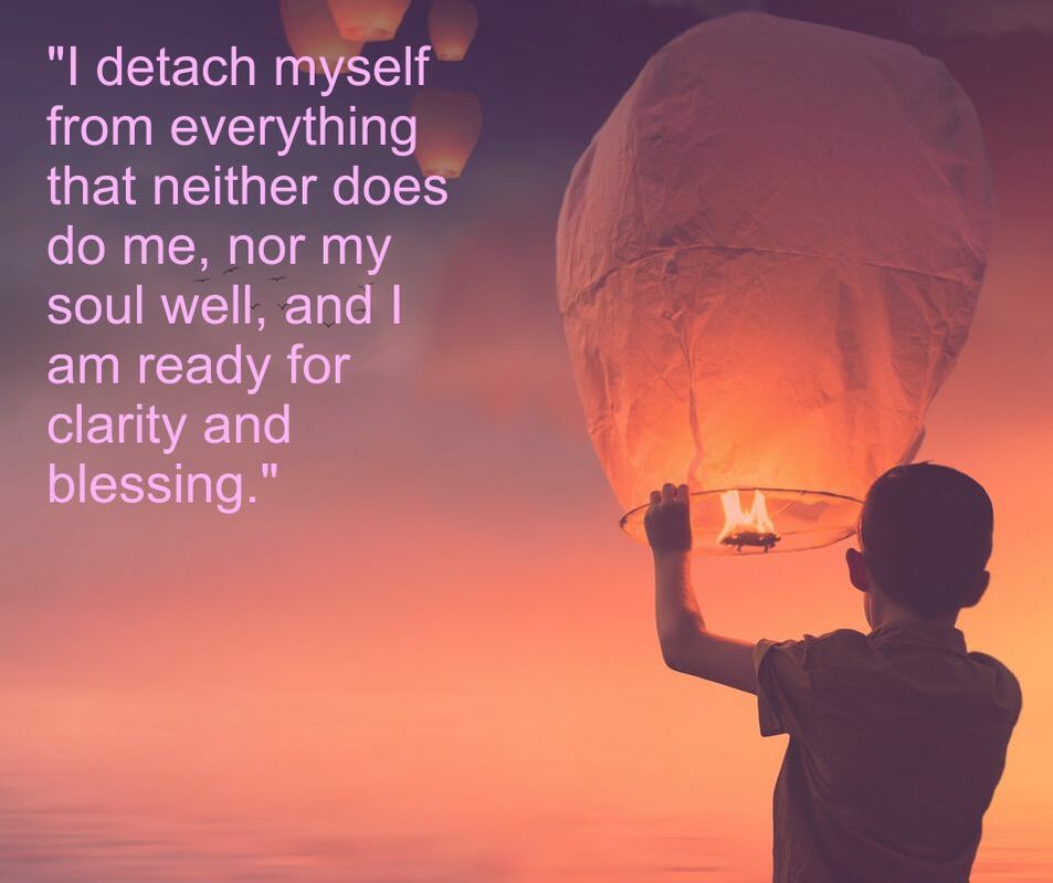 Boy with Ballon at Sunset - Spiritual Affirmation: 
